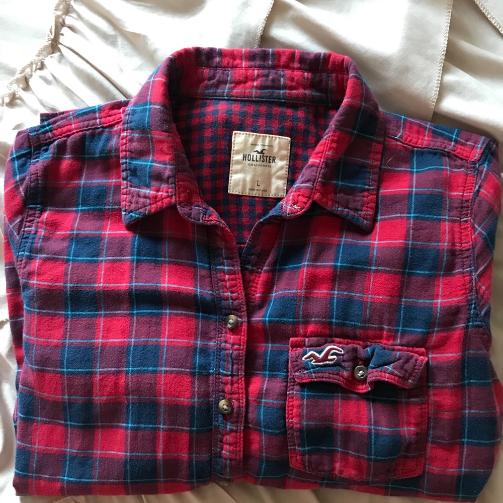 •• Hollister Plaid Flannel••